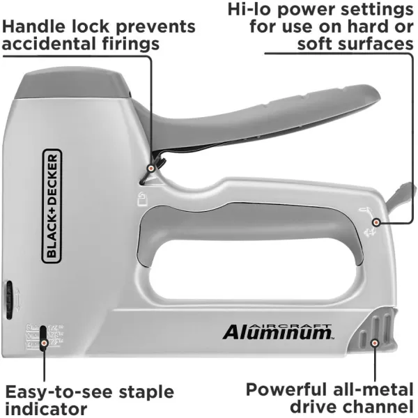 beyond by BLACK+DECKER BDHT70004 Heavy-Duty Stapler with Wire Guide/ Brad Nailer Kit