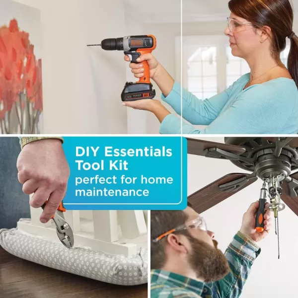 beyond by BLACK+DECKER Home Tool Kit with 20V MAX Drill/Driver, 83-Piece , BDPK70284C1AEV