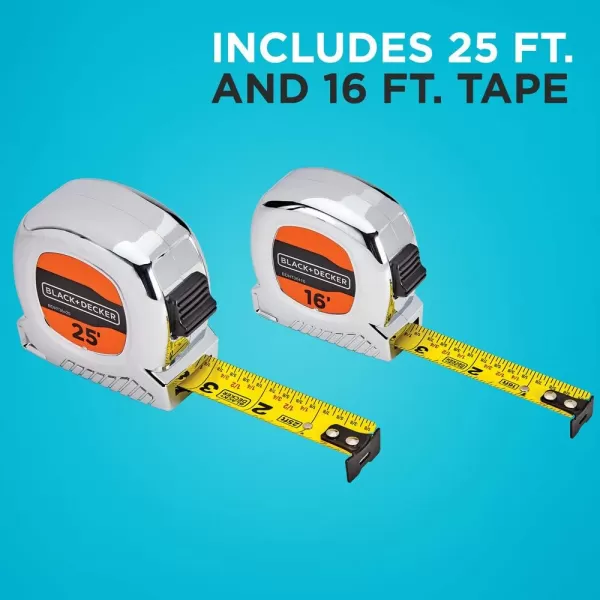 beyond by BLACK+DECKER Tape Measure, Grip Release, Autolock &amp; Self Lock, 25-Foot 