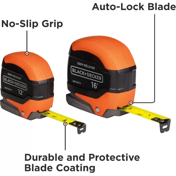 beyond by BLACK+DECKER Tape Measure, Grip Release, Autolock &amp; Self Lock, 25-Foot 