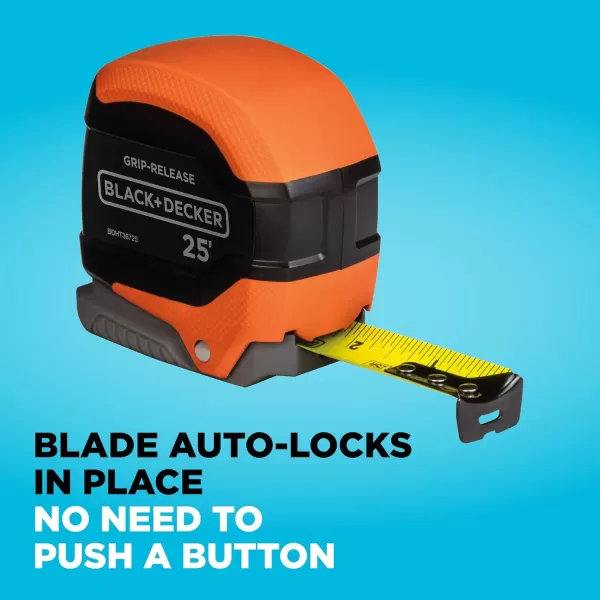 beyond by BLACK+DECKER Tape Measure, Grip Release, Autolock &amp; Self Lock, 25-Foot 