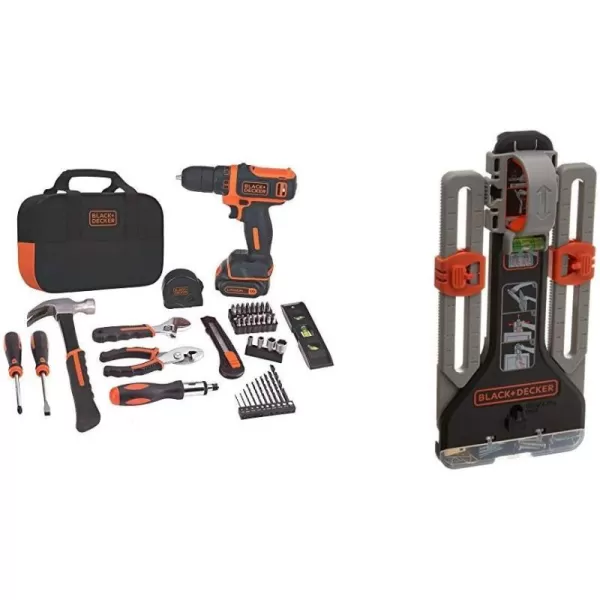 BLACK+DECKER 12V MAX Drill &amp; Home Tool Kit, 60-Piece 