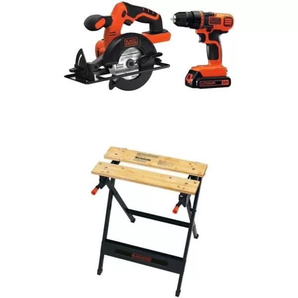 BLACK+DECKER 20V MAX* POWERCONNECT Cordless Drill/Driver + Circular Saw Combo Kit 