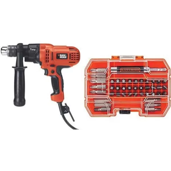 BLACK+DECKER 7.0 Amp 1/2 in. Electric Drill/Driver Kit  , Orange