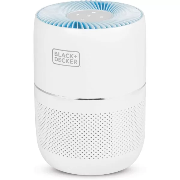BLACK+DECKER Tabletop Air Purifier - 3-Stage Filtration System - HEPA Air Purifiers for Home -With Indicator Lights