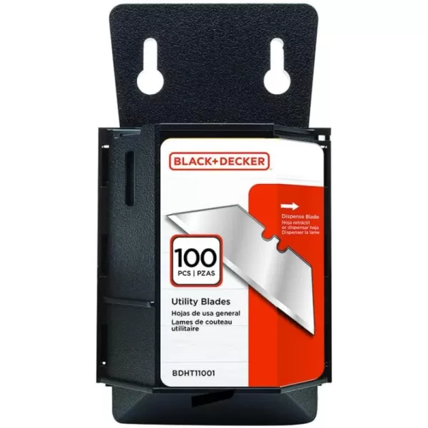 BLACK+DECKER Utility Knife Blades, 100 Pack 