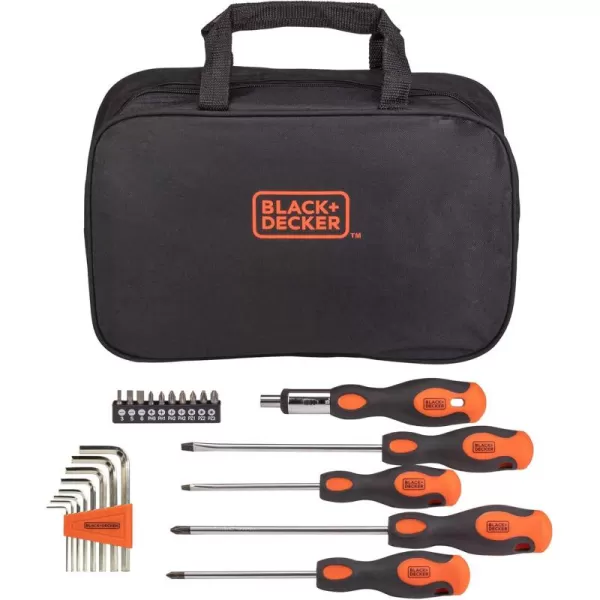 beyond by BLACK+DECKER Screwdriver Set with Storage Bag, Magnetic Tip, 23-Piece 