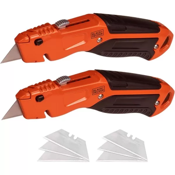 beyond by BLACK+DECKER Utility Knife, Retractable, Quick Change Blade, 2-Pack 
