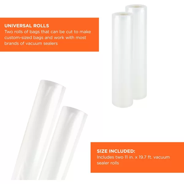 BLACK + DECKER Universal Vacuum Sealer Roll 2 Pack, BD1120R