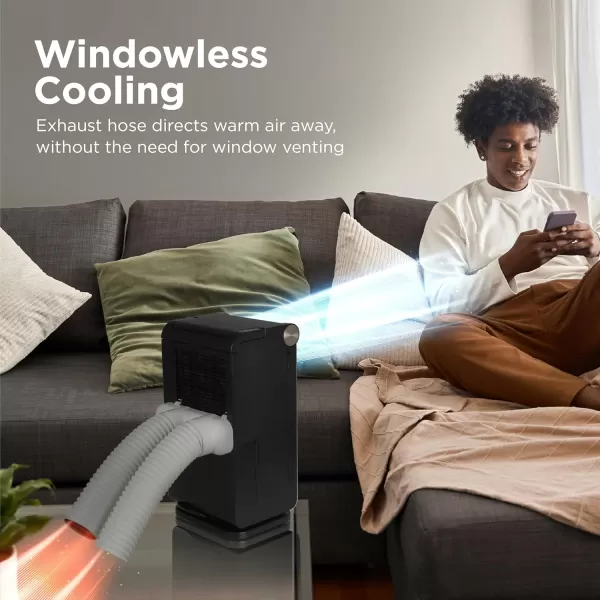BLACK+DECKER 8,000 BTU Portable Air Conditioner with Remote Control, White