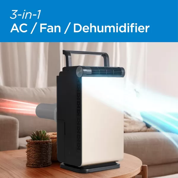 BLACK+DECKER 8,000 BTU Portable Air Conditioner with Remote Control, White