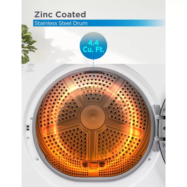 BLACK+DECKER BCED37 Compact Dryer for Standard Wall Outlet, Small, 4 Modes, Load Volume 13.2 lbs., White