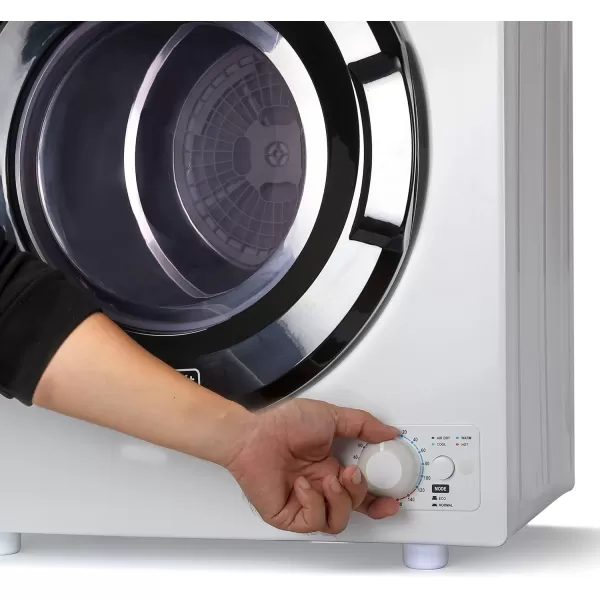 BLACK+DECKER BCED37 Compact Dryer for Standard Wall Outlet, Small, 4 Modes, Load Volume 13.2 lbs., White