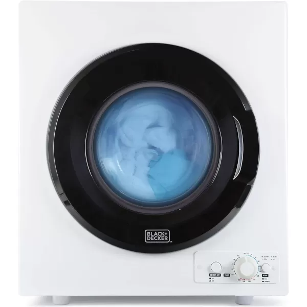 BLACK+DECKER BCED37 Compact Dryer for Standard Wall Outlet, Small, 4 Modes, Load Volume 13.2 lbs., White