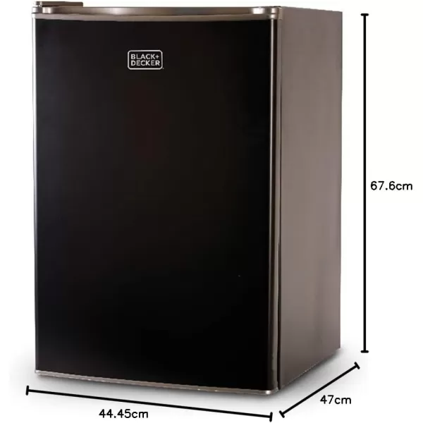 BLACK+DECKER BCRK25W Compact Refrigerator Energy Star Single Door Mini Fridge with Freezer, 2.5 Cubic Ft., White