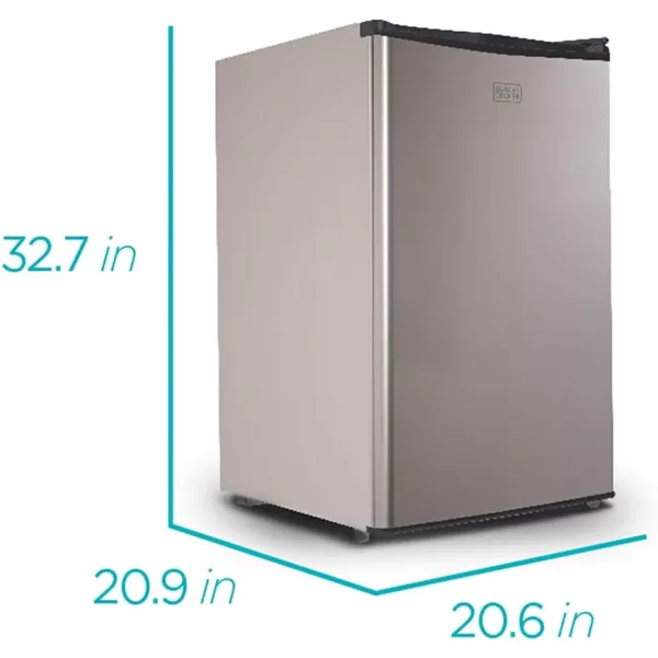 BLACK+DECKER BCRK25W Compact Refrigerator Energy Star Single Door Mini Fridge with Freezer, 2.5 Cubic Ft., White