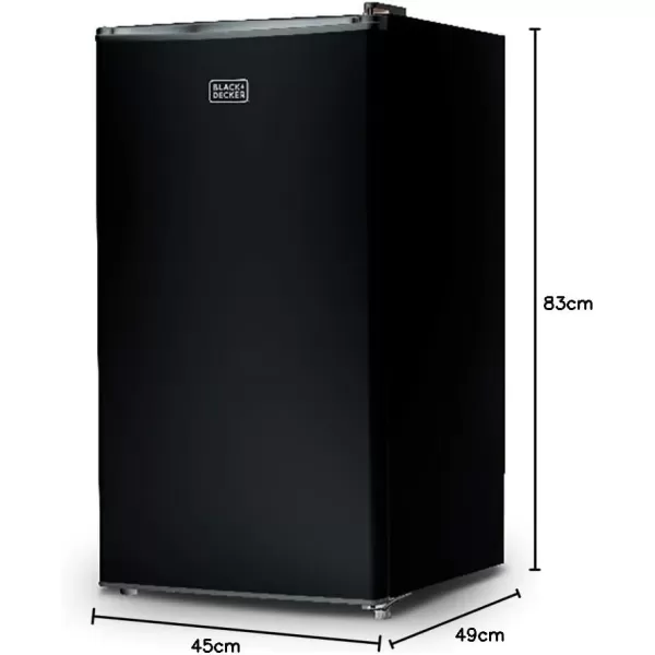 BLACK+DECKER BCRK25W Compact Refrigerator Energy Star Single Door Mini Fridge with Freezer, 2.5 Cubic Ft., White