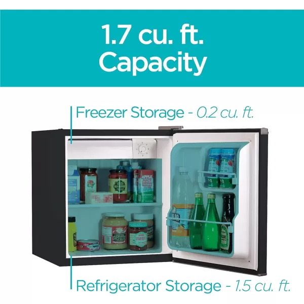 BLACK+DECKER BCRK25W Compact Refrigerator Energy Star Single Door Mini Fridge with Freezer, 2.5 Cubic Ft., White