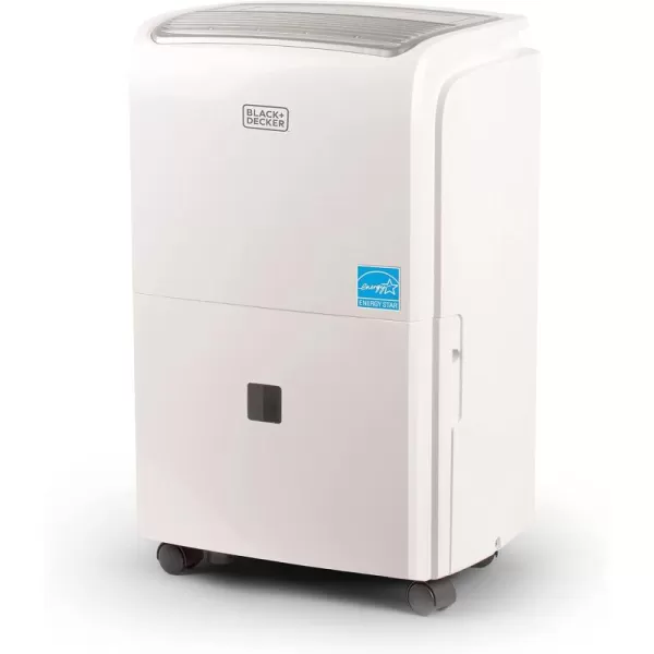 BLACK+DECKER 4500 Sq. Ft. Dehumidifier with Drain Pump for Extra Large Spaces and Basements, Energy Star Certified, BDT50PWTB