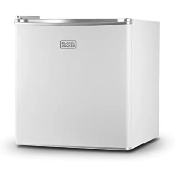 BLACK+DECKER BCRK25W Compact Refrigerator Energy Star Single Door Mini Fridge with Freezer, 2.5 Cubic Ft., White