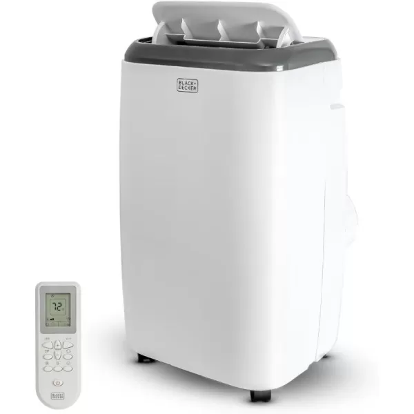 BLACK+DECKER Portable Air Conditioner, 5,000 BTU SACC/CEC  for Rooms Up To 350 Sq. Ft., Portable AC with Full Function Remote Control &amp; Window Kit, BPT05WTBA, White