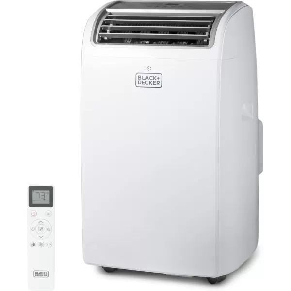 BLACK+DECKER Portable Air Conditioner, 8,150 BTU SACC/CEC  for Rooms Up To 550 Sq. Ft., Portable AC with Follow Me Remote Control, White)