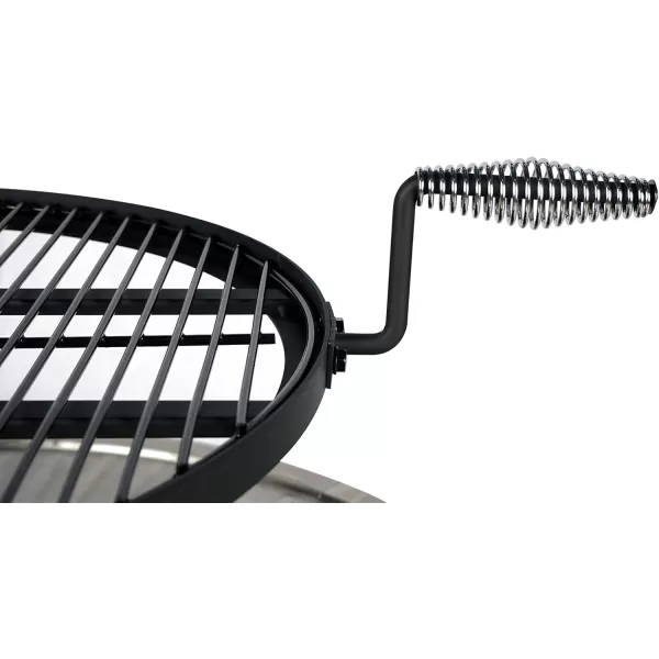 BLACK + DECKER 34" D Smokeless Wood Burning Steel Fire Pit with Grill &amp; Searing Plate Black Powder Coated Steel Outdoor Firebowl Includes Detachable Grill &amp; Poker Backyard Grilling &amp; Camping Fire Pit