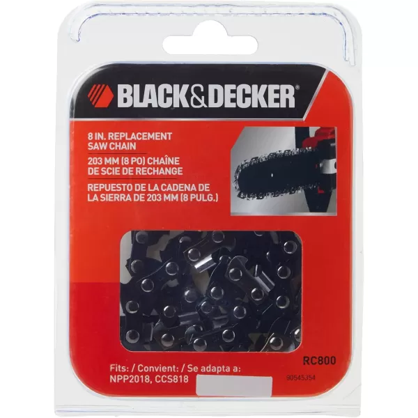 BLACK+DECKER RC800 8-Inch Saw Chain for CCS818 and NPP2018