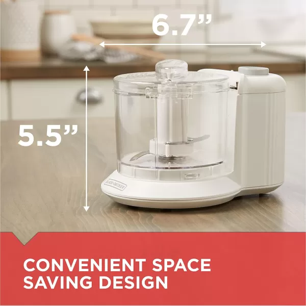 BLACK+DECKER HC306C 1.5-Cup Electric Food Chopper, White