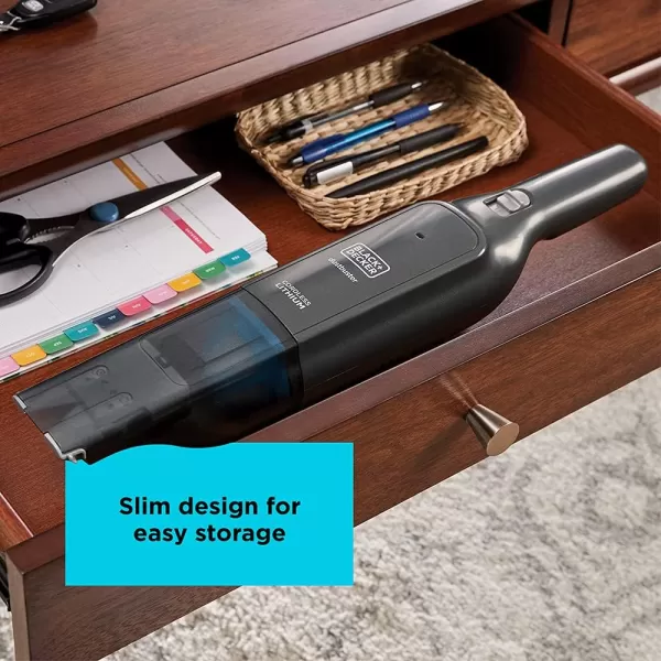 imageBLACKDECKER 12V MAX Handheld Vacuum Cordless dustbuster AdvancedClean with Base Charger HLVC315B10Hand Vacuum Gray