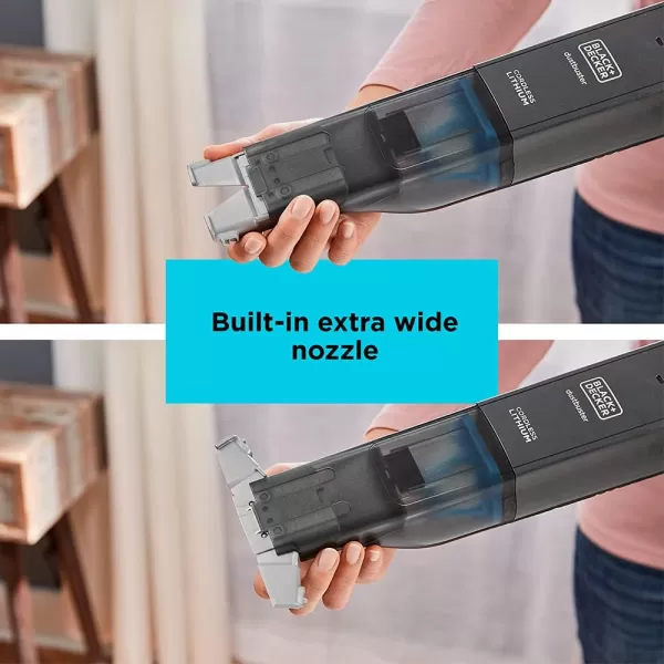 imageBLACKDECKER 12V MAX Handheld Vacuum Cordless dustbuster AdvancedClean with Base Charger HLVC315B10Hand Vacuum Gray