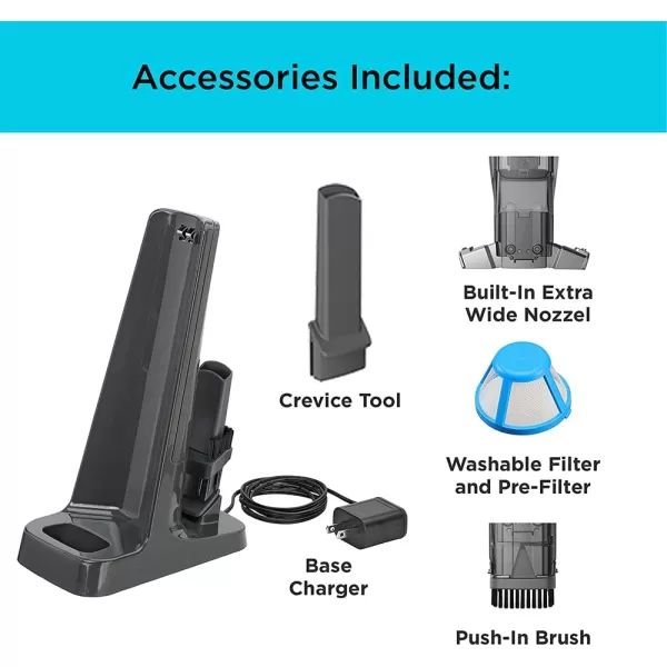 imageBLACKDECKER 12V MAX Handheld Vacuum Cordless dustbuster AdvancedClean with Base Charger HLVC315B10Hand Vacuum White