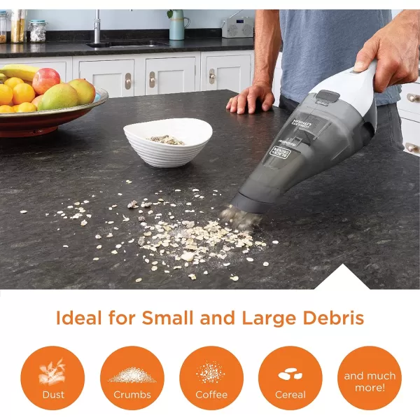 imageBLACKDECKER 8V MAX dustbuster Hand Vacuum White