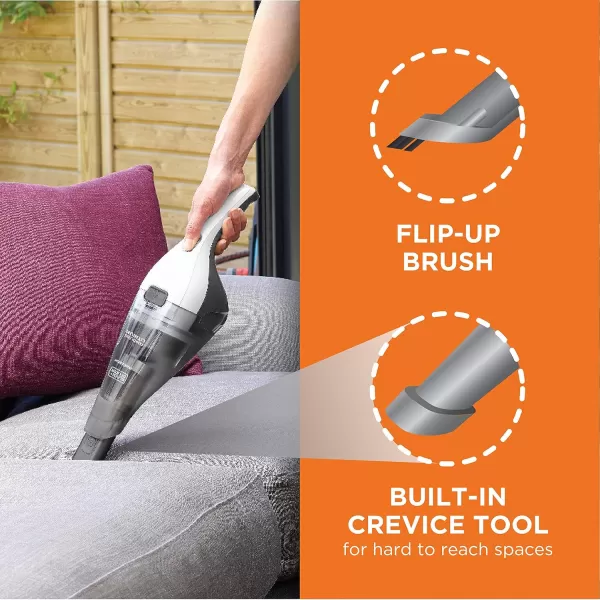 imageBLACKDECKER 8V MAX dustbuster Hand Vacuum White