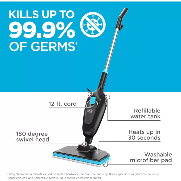 imageBLACKDECKER Classic Steam Mop HSM13E100W