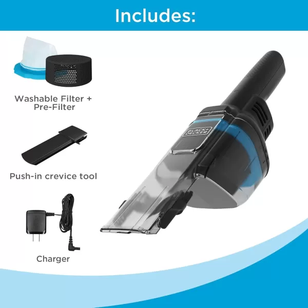 imageBLACKDECKER dustbuster Blast Cordless Handheld Vacuum Home and Car Vacuum HNVD220J00