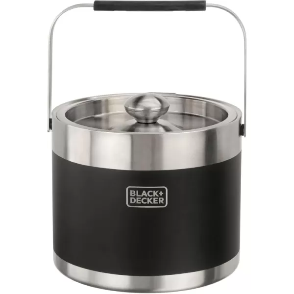 imageBLACKDECKER bev by BLACKDECKER Ice Bucket with Tongs Bar Entertainment 3Liter BEIB103