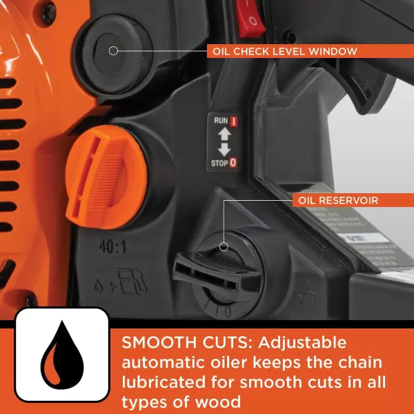 imageBLACKDECKER Gas Powered Chainsaw 14inch 42cc 2Cycle BXGCS1442P14Inch