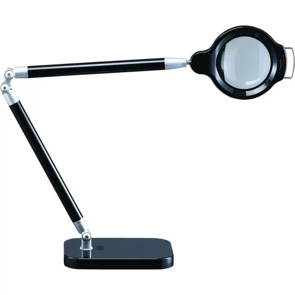 imageBLACK  DECKER PureOptics Summit Zoom Magnifier 55W FlickerFree Natural Daylight LED Desk Lamp 5X Magnifier USB Port 5 Dimming Levels 416 Lumens Black LED10ARCBLK