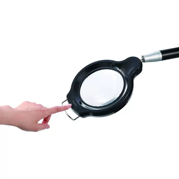 imageBLACK  DECKER PureOptics Summit Zoom Magnifier 55W FlickerFree Natural Daylight LED Desk Lamp 5X Magnifier USB Port 5 Dimming Levels 416 Lumens Black LED10ARCBLK