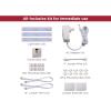 imageBLACKDECKER LEDUC63RGBK Color Changing LED Under Cabinet Lighting Kit Stick up Design 3Bars 6quot Bars RGB Color Swirl