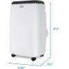 imageBLACKDECKER Portable Air Conditioner with Heat 8150 BTU SACCCEC 12000 BTU ASHRAE 128 with 10500 BTU Heating for Rooms Up To 550 Sq Ft Portable AC with Follow Me Remote Control White10000 BTUFollow Me Remote