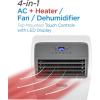 imageBLACKDECKER Portable Air Conditioner with Heat 8150 BTU SACCCEC 12000 BTU ASHRAE 128 with 10500 BTU Heating for Rooms Up To 550 Sq Ft Portable AC with Follow Me Remote Control White12 000 BTU HEAT