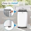 imageBLACKDECKER Portable Air Conditioner with Heat 8150 BTU SACCCEC 12000 BTU ASHRAE 128 with 10500 BTU Heating for Rooms Up To 550 Sq Ft Portable AC with Follow Me Remote Control White10000 BTUFollow Me Remote