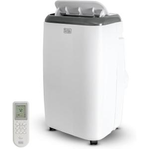 imageBLACKDECKER Portable Air Conditioner with Heat 8150 BTU SACCCEC 12000 BTU ASHRAE 128 with 10500 BTU Heating for Rooms Up To 550 Sq Ft Portable AC with Follow Me Remote Control White10000 BTUFollow Me Remote