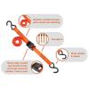 imageBLACKDECKER BDX1017 17Piece Tie Down Kit with 14 Tow Rope 1quot x 10 Deluxe CamBuckle Straps and 24quot 36quot Premium Flat Strap BungeesBDX1017