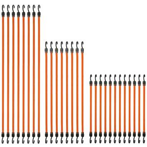 imageBLACKDECKER BDX1017 17Piece Tie Down Kit with 14 Tow Rope 1quot x 10 Deluxe CamBuckle Straps and 24quot 36quot Premium Flat Strap BungeesBDX1015