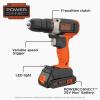 imagebeyond by BLACKDECKER 20V MAX Cordless DrillDriver BCD702C1AEV 20 Volts Silver Black OrangeDrillDriver Only