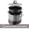 imageBLACKDECKER RCR520S AllinOne Cooking Pot 20Cup Cooked10Cup Uncooked Rice Cooker Slow Cooker and Food Steamer with Saute Function Stainless Steel