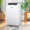 imageBLACKDECKER 12000 BTU Portable Air Conditioner with 9000 BTU Heating 4in1 AC Heater Dehumidifier and Fan Portable AC Unit with Remote Control Window Kit Included White BPP08HWTB